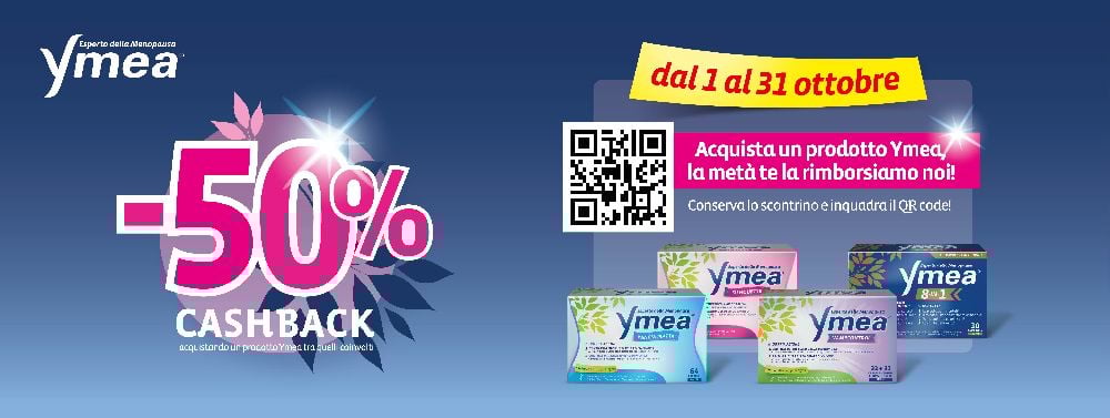 ymea cashback: per il te il rimborso del 50%!