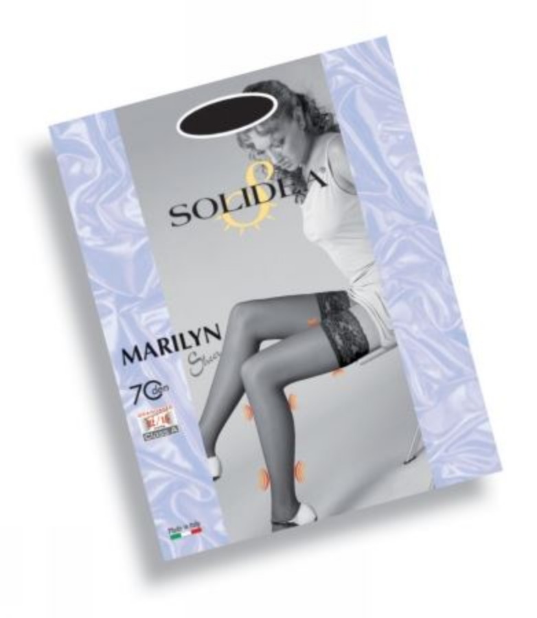 Solidea Marilyn 70 Sheer Autoreggente Nero Taglia 4