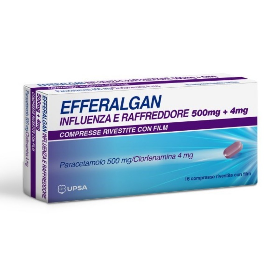 Efferalgan Influenza e Raffreddore 16 Compresse 500mg+4MG