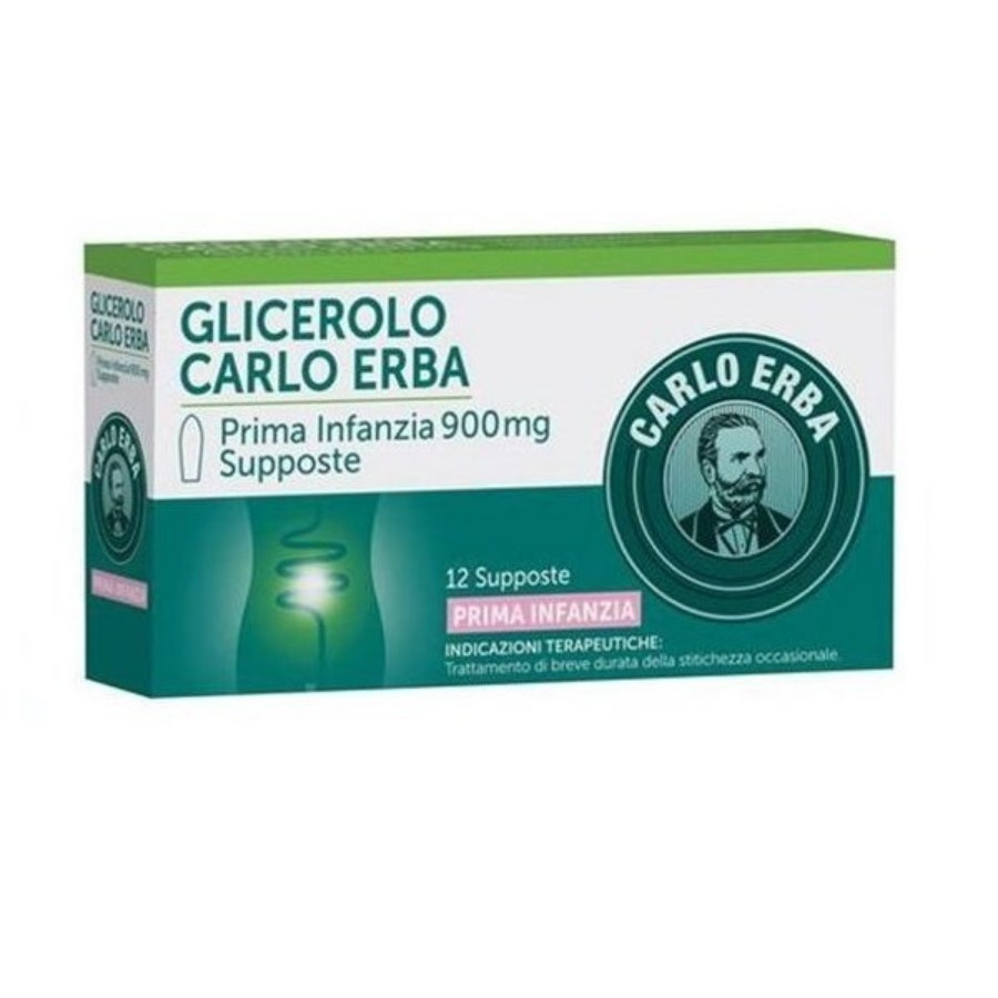 Glicerolo Carlo Erba Prima Infanzia 12 Supposte 900mg