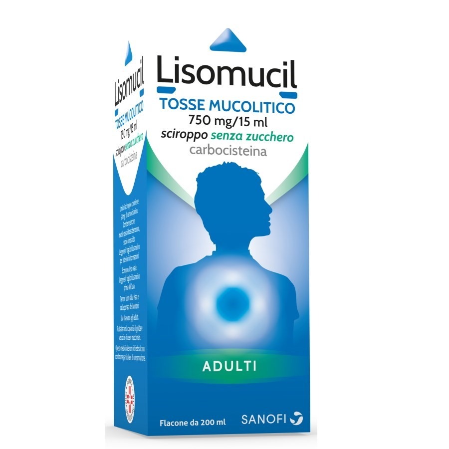 Lisomucil Tosse Sciroppo Adulti Senza Zucchero 200ml