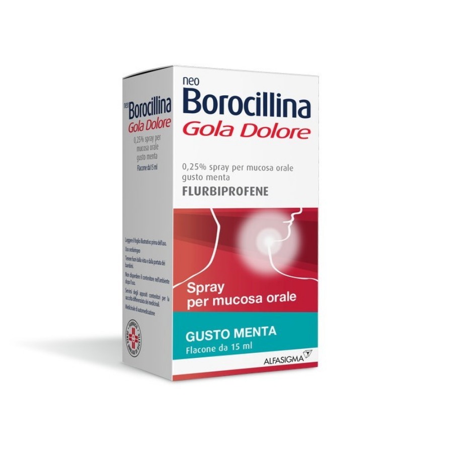 Neoborocillina Gola Dolore Spray 15ML Gusto Menta