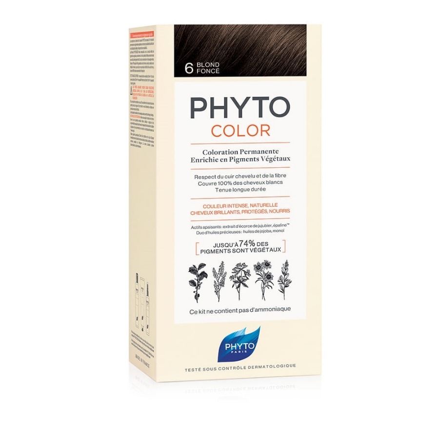 Phyto Phytocolor 6 Biondo Scuro Colorazione Permanente Per Capelli