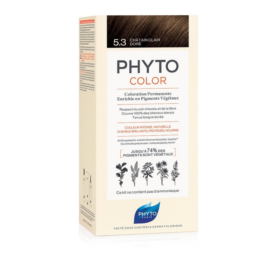 Phyto Phytocolor 5.3 Castano Chiaro Dorato Colorazione Permanente Per Capelli