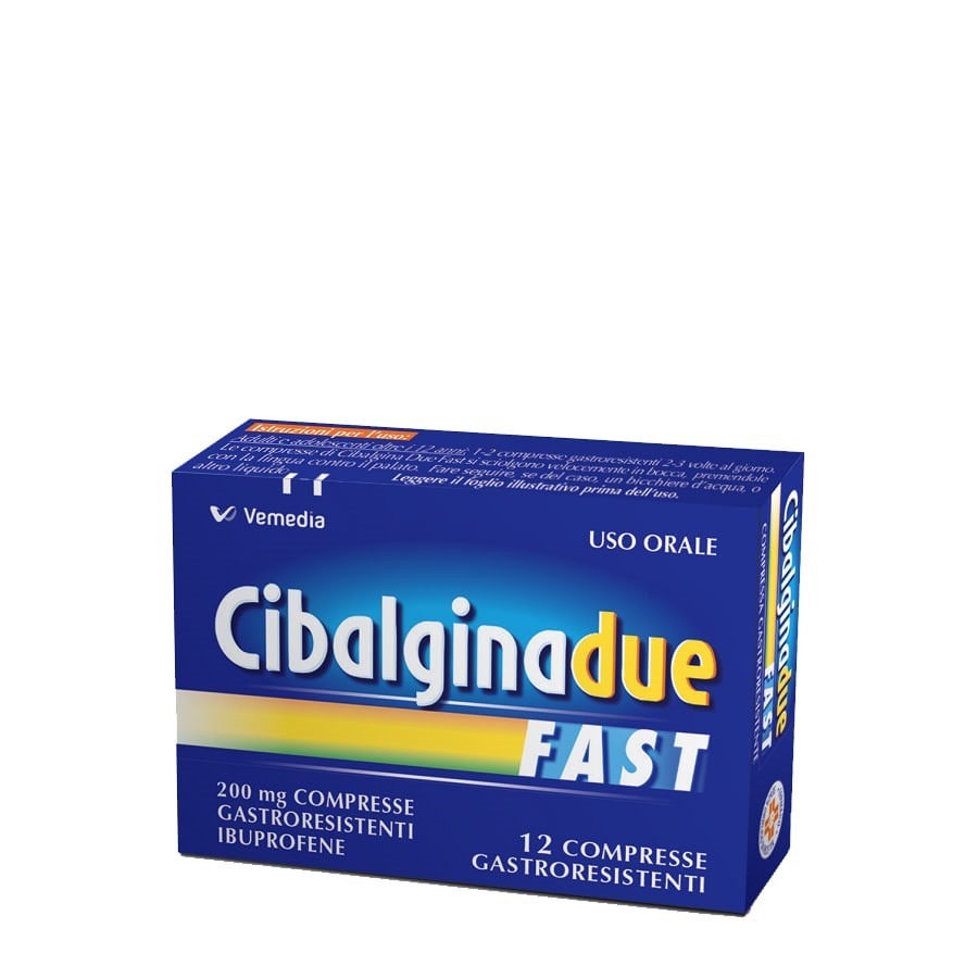 Cibalgina Due Fast 200mg 12 Compresse Gastroresistenti