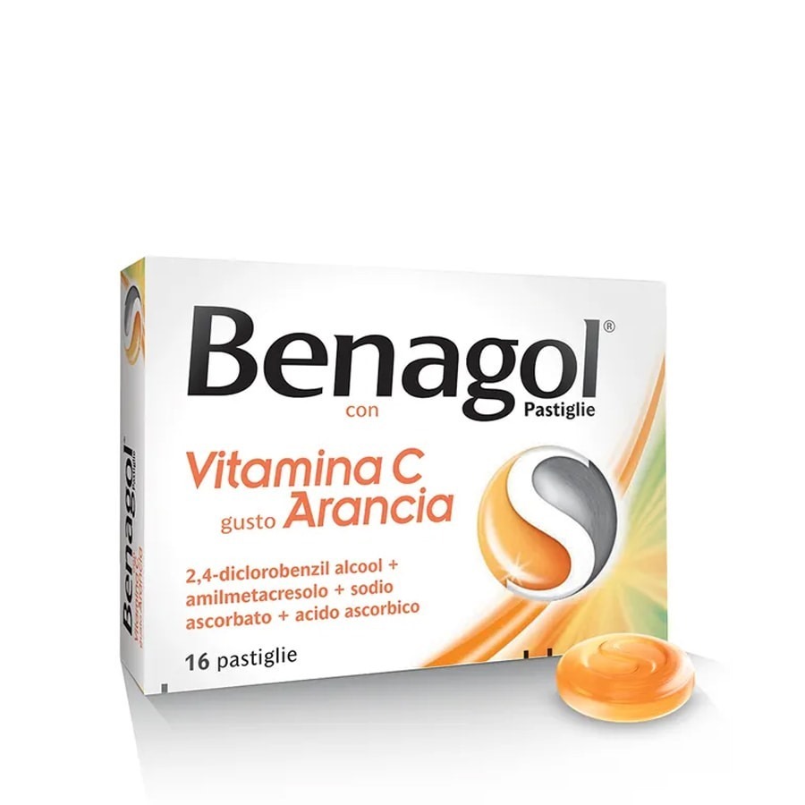 Benagol Vitamina C 16 Pastiglie Gusto Arancia