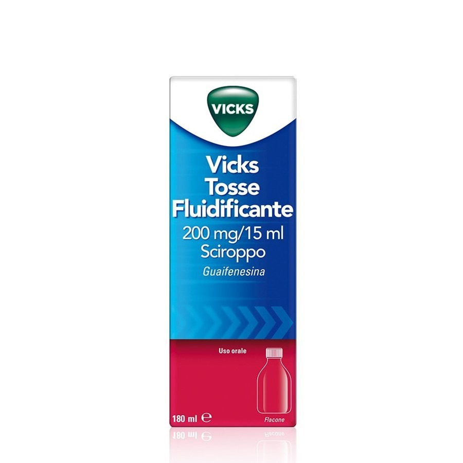 Vicks Tosse Sciroppo Fluidificante 180ml