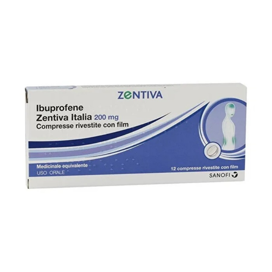 Zentiva Ibuprofene 200mg 12 Compresse Rivestite