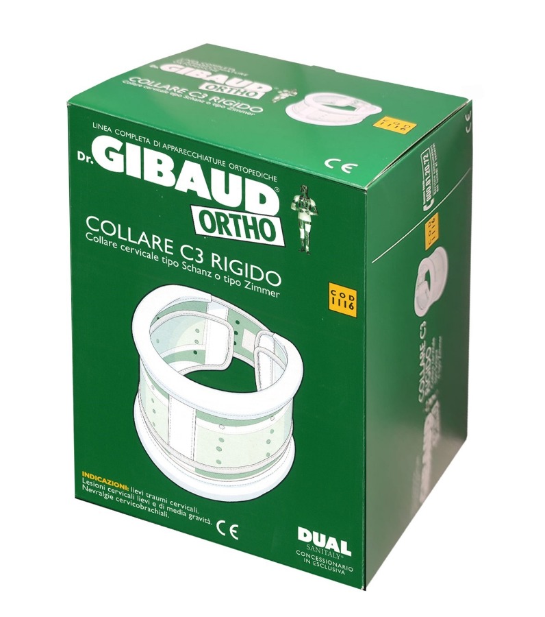 Dr. Gibaud Collare C3 Rigido per Cervicale Tipo Schanz o Zimmer Taglia 1 a  solo € 26,27 -  - Gli Specialisti del Benessere