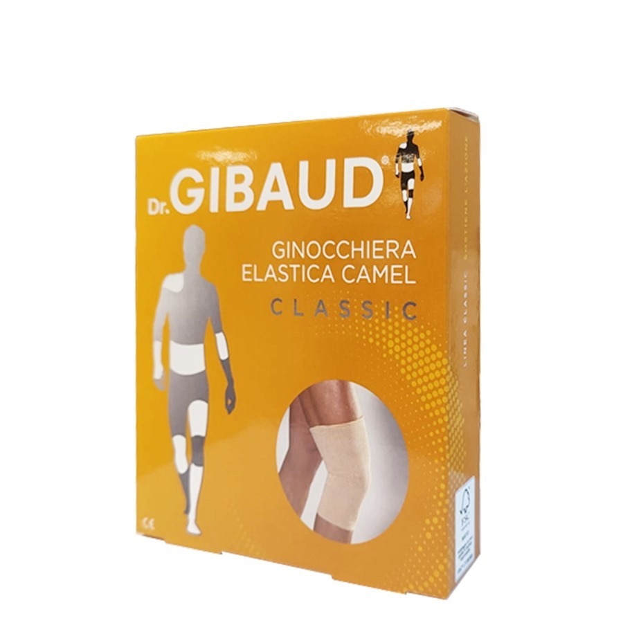 Dr. Gibaud Sport Ginocchiera Elastica per Distorsioni Camel Taglia 3