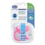 Chicco PhysioForma Gommotto Ciuccio Silicone Rosa 6-16 Mesi Confezione 1 Pezzo