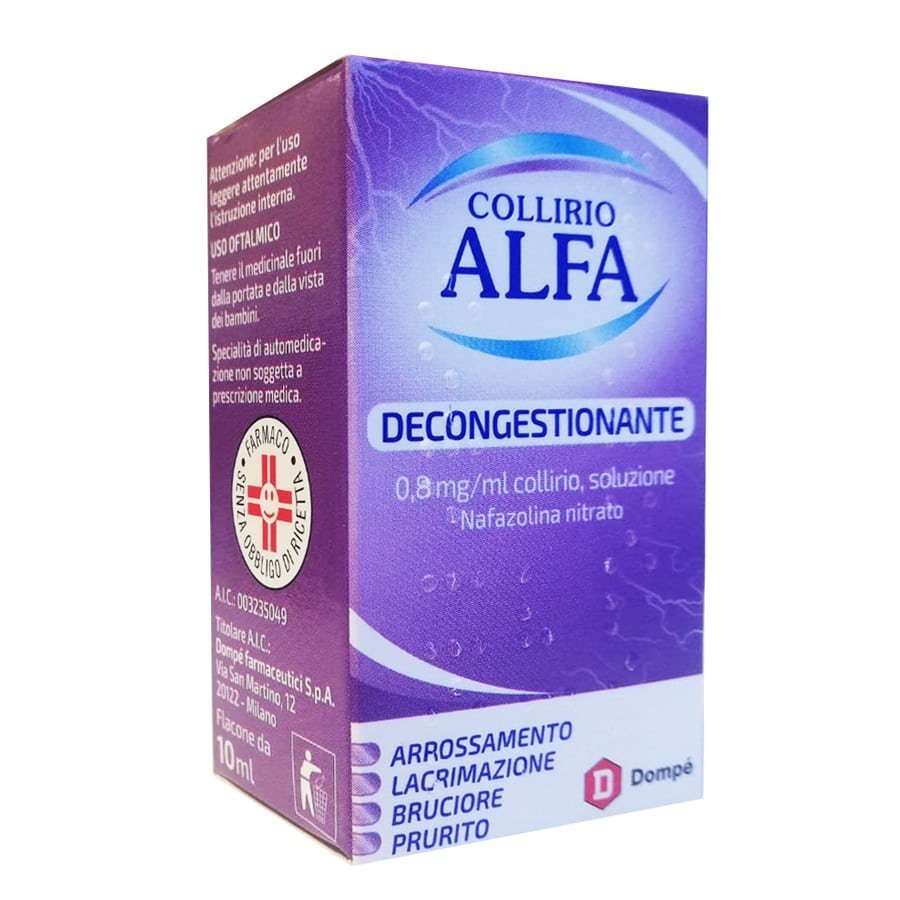 Collirio Alfa Decongestionante Flaconcino Contagocce 10ml 0,8mg/ml