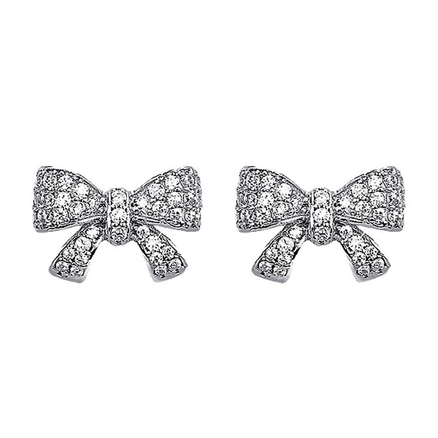 Biojoux Orecchini BJT 208 Bow Tie Crystals 12MM