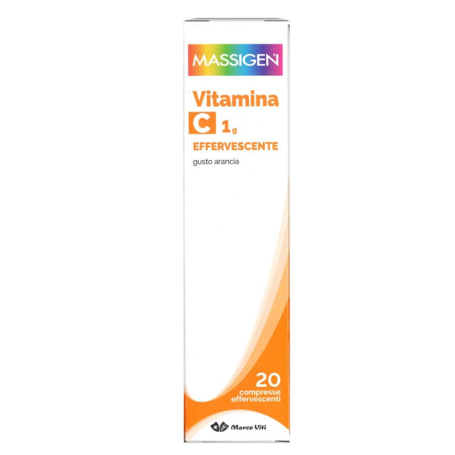 Massigen Vitamina C 1g 20 Compresse Effervescenti