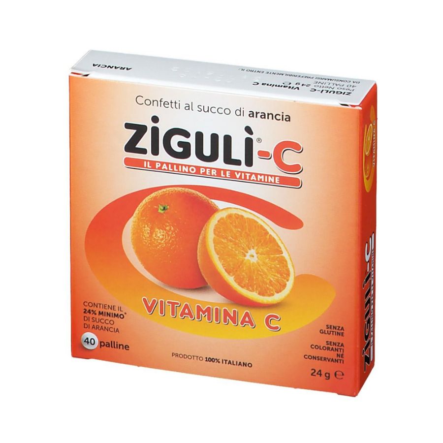 Ziguli C Vitamina C Arancia 24g 40 Pezzi