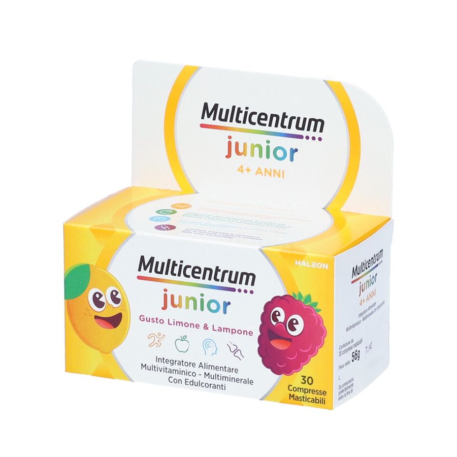 Multicentrum Junior Gusto Limone e Lampone 30 Compresse masticabili