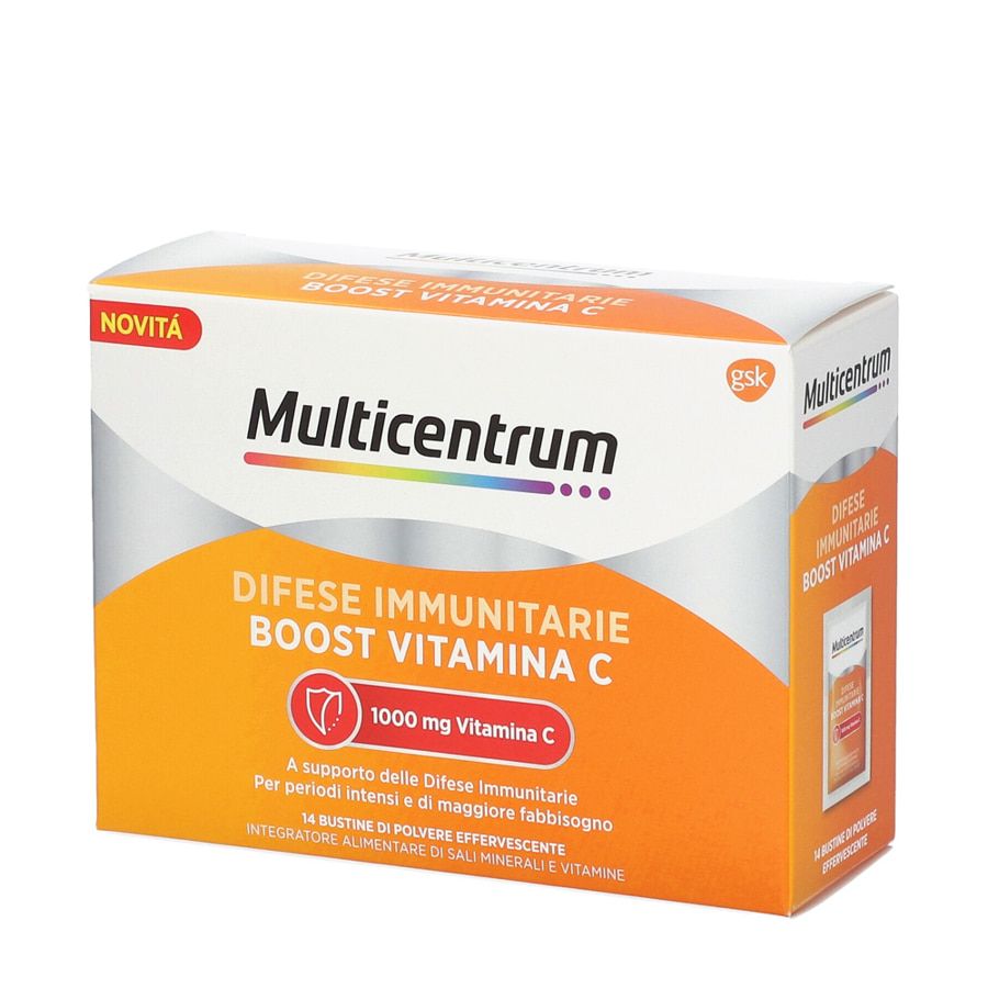 Multicentrum Difese Immunitarie Boost Vitamina C 14 Bustine effervescenti