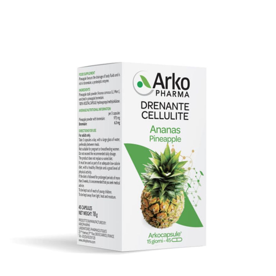 Arkopharma Drenante Cellulite Ananas 45 capsule