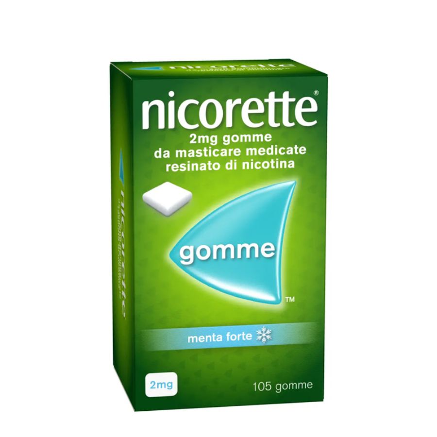 Nicorette 2mg 105 Gomme Masticabili Menta Forte