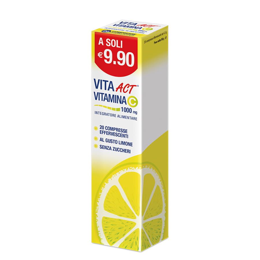 Vita act vitaminaC 1000mg 20 compresse effervescenti