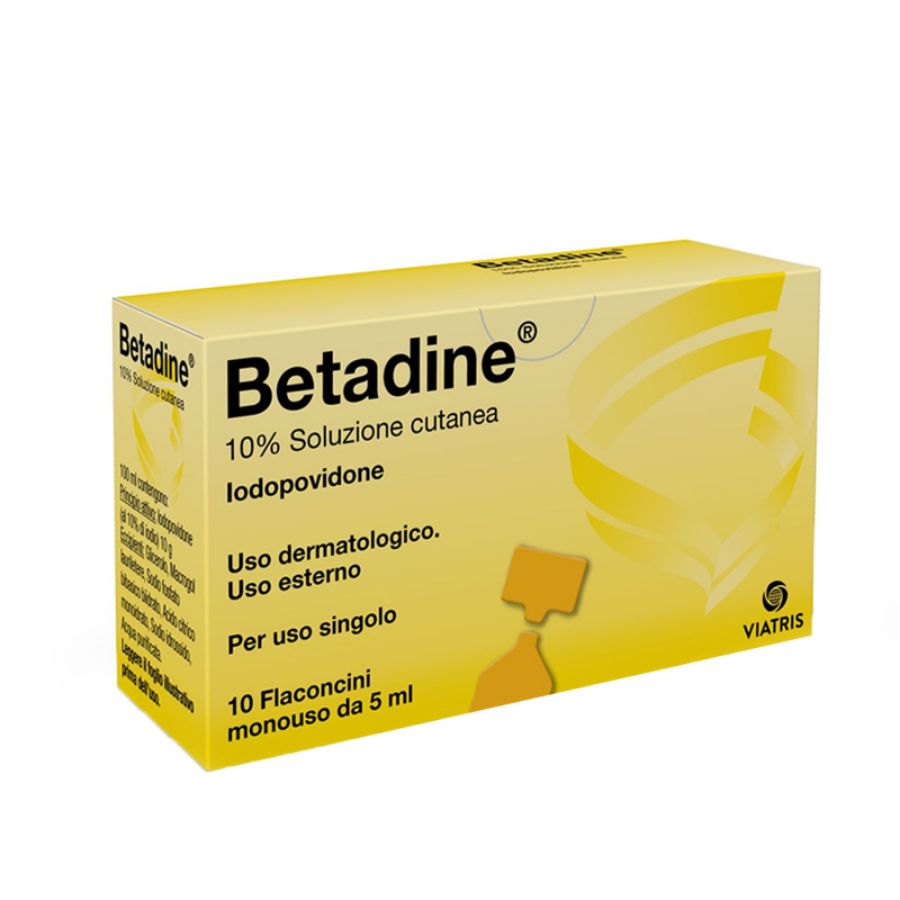 Betadine 10% Soluzione cutanea Iodopovidone 10 flaconcini monouso da 5ml