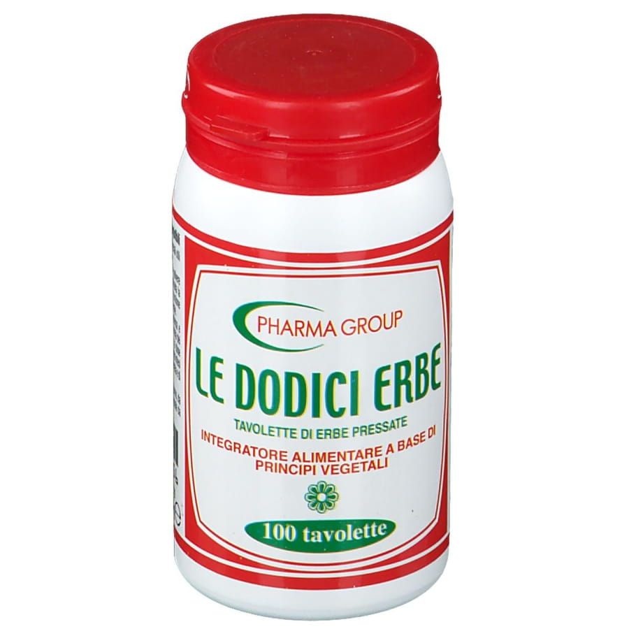 Le dodici erbe 100 tavolette 50gr