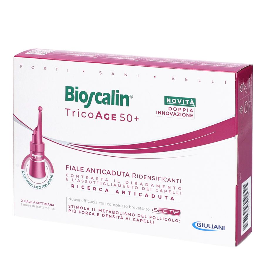 Bioscalin Tricoage 50+ Donna 8 Fiale Anticaduta Ridensificanti 