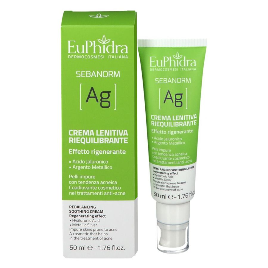 Euphidra Sebanorm crema lenitiva riequilibrante 50ml