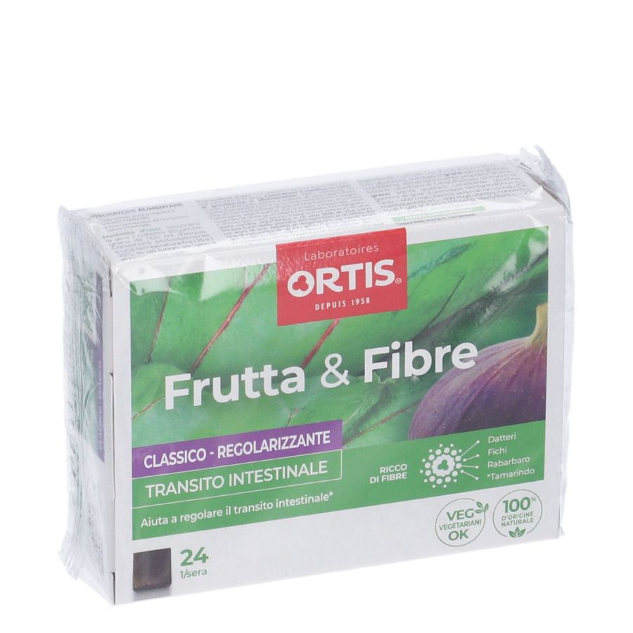 Ortis Frutta e Fibre Classico Transito Intestinale 24 Cubetti