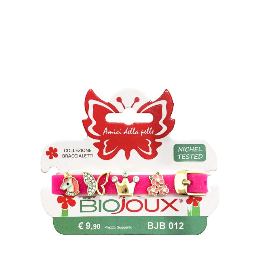 Biojoux Braccialetto Silicone Glitter Fucsia