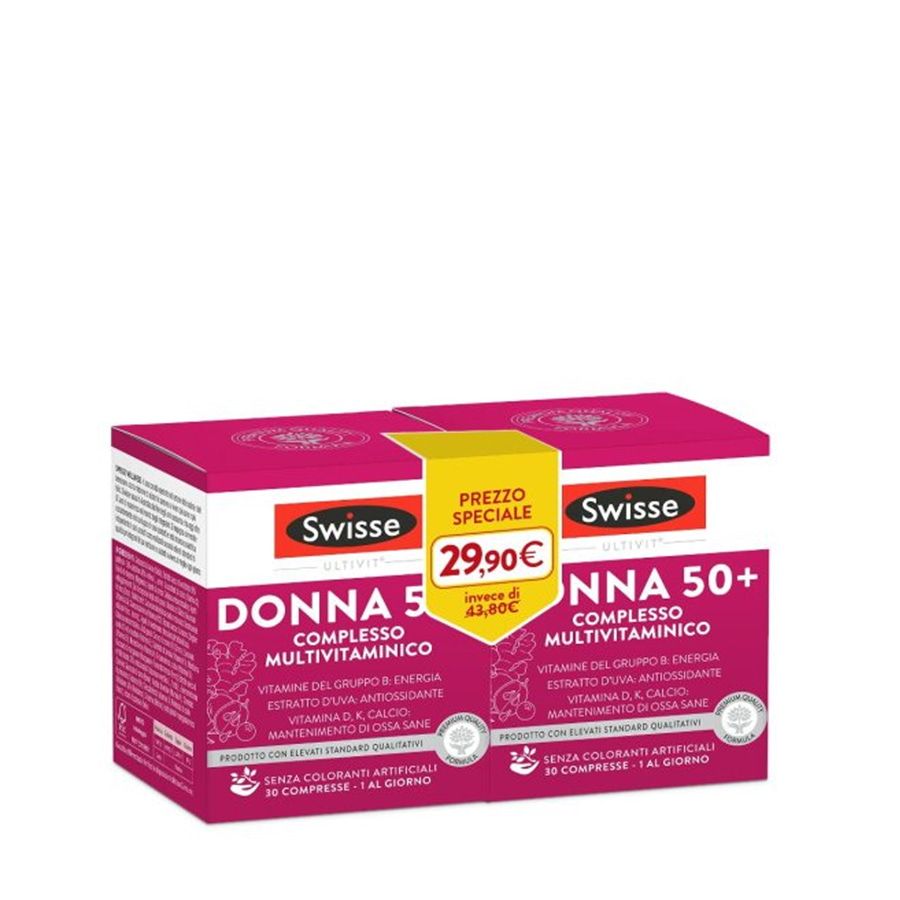 Swisse donna 50+ complesso multivitaminico 30+30 compresse