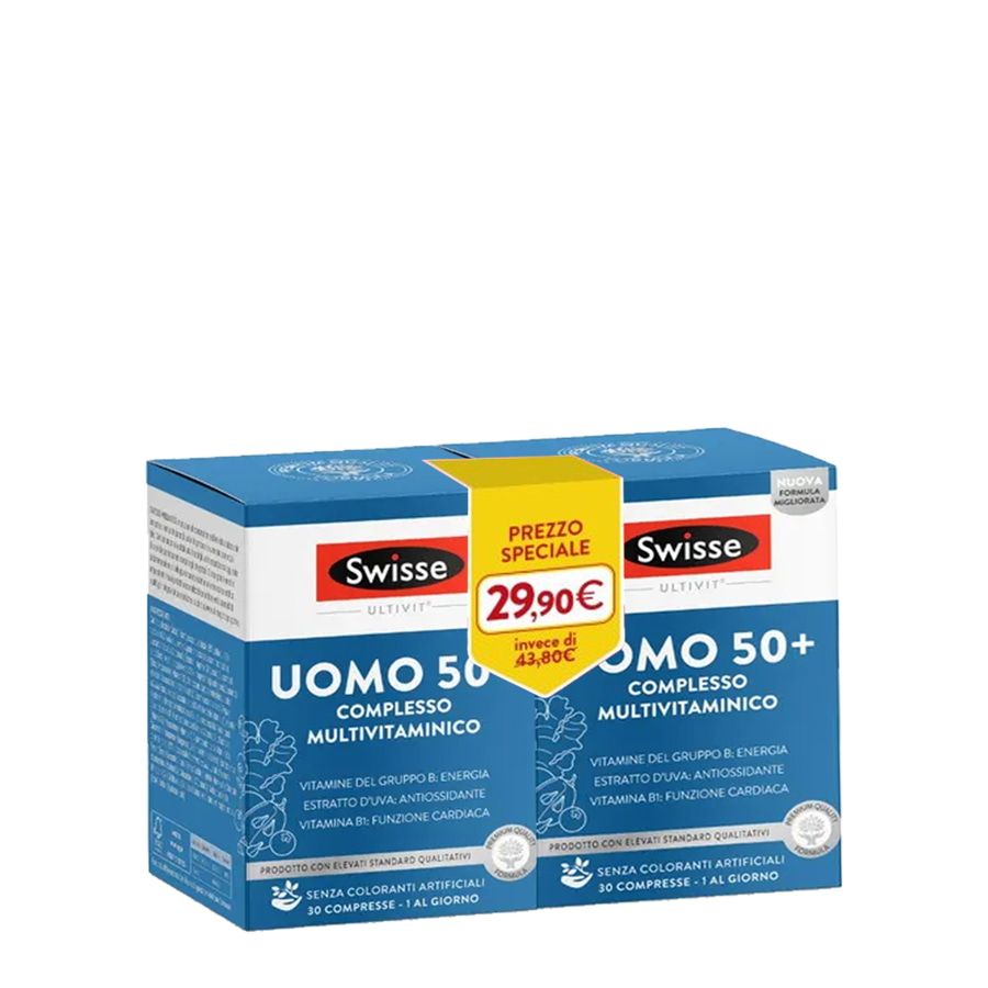 Swisse uomo 50+ complesso multivitaminico 30+30 compresse