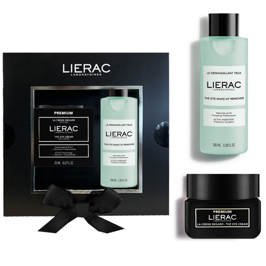 Lierac Set Natale Hydragenist Crema Occhi 20 ml + Struccante occhi 100 ml