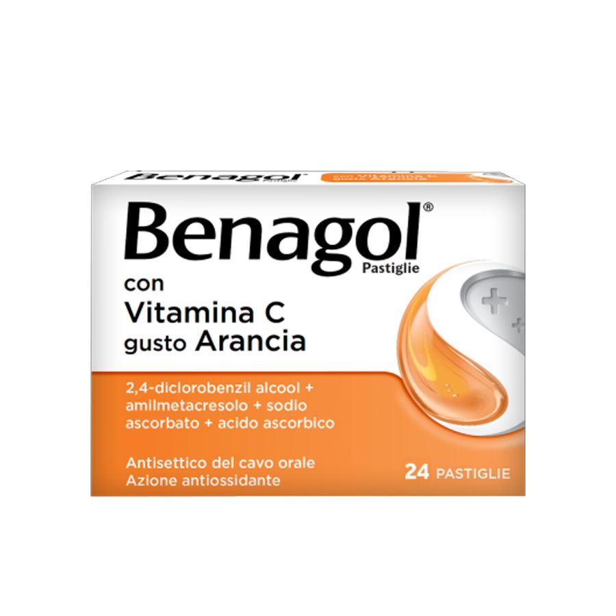 Benagol con Vitamina C 24 pastiglie gusto arancia  