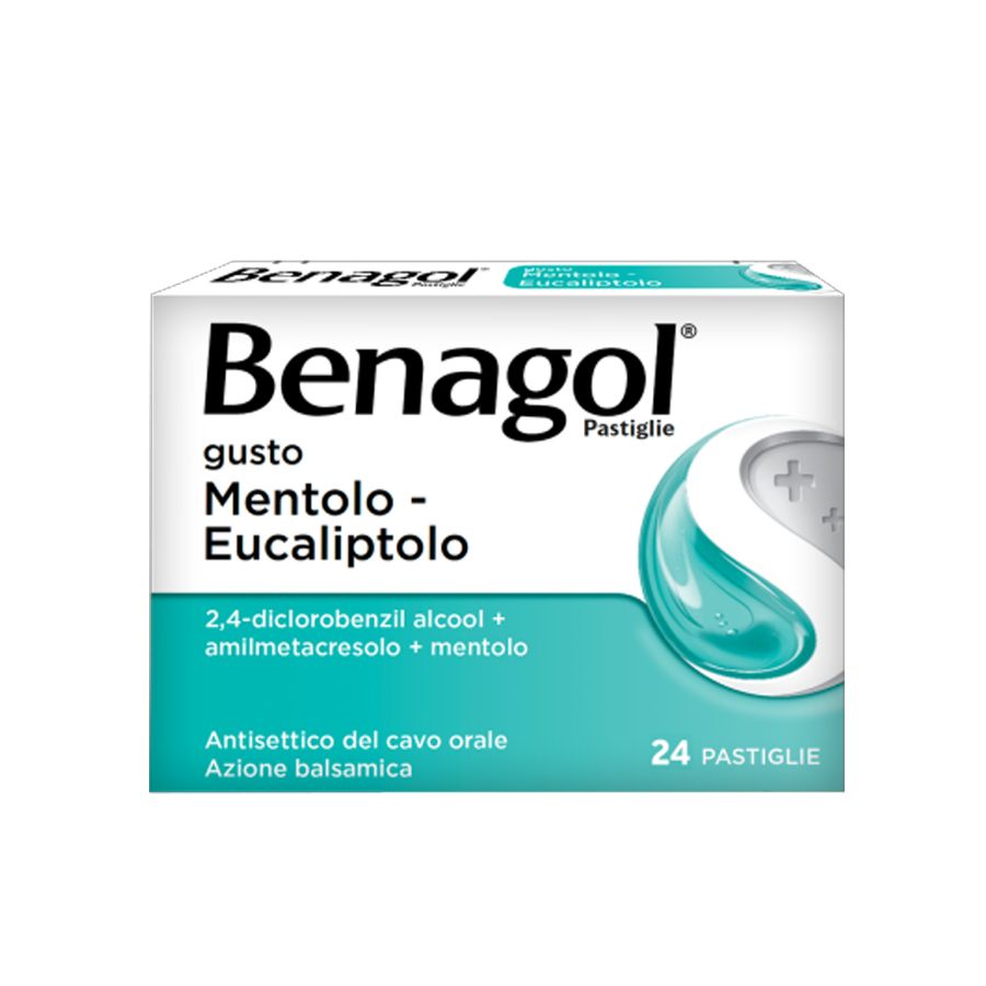 Benagol Mentolo Eucaliptolo 24 pastiglie azione balsamica