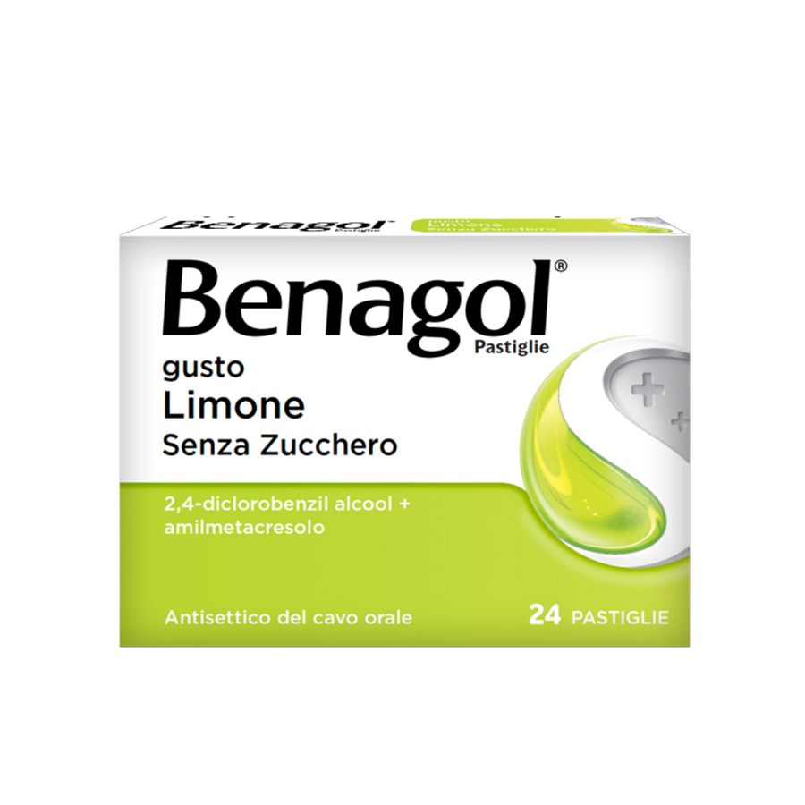 Benagol Senza Zucchero 24 pastiglie gusto limone