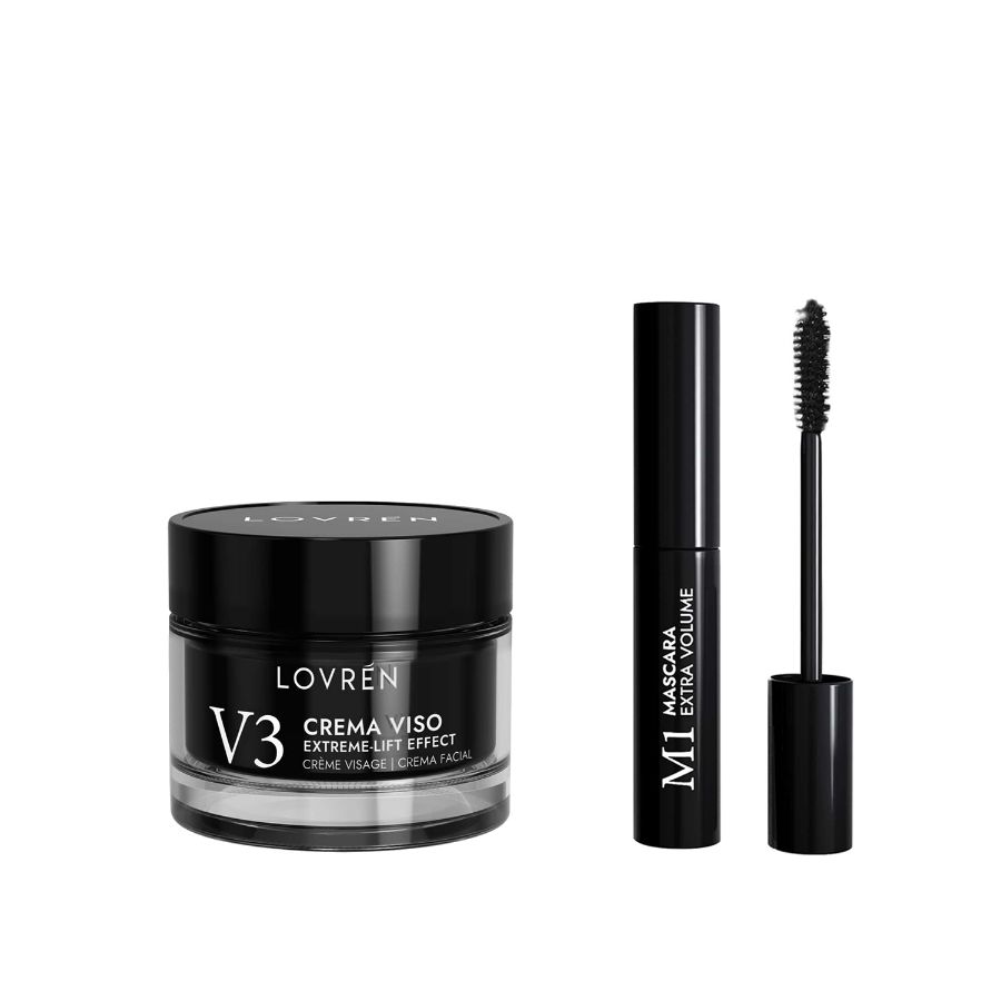 Lovrén Travel Kit Skincare & Make Up Minisize box Black