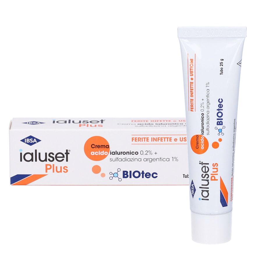 Ialuset Plus Crema per ferite infette e ustioni 25gr